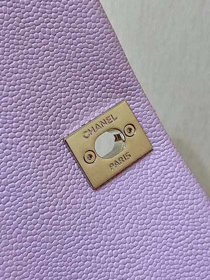 24a duma backpack purple caviar leather light gold hardware