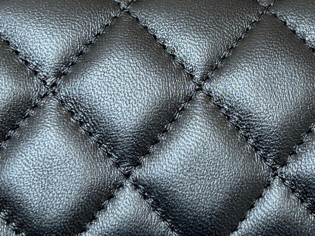 CC 24K Mini Flap Bag 18cm Black Lambskin Silver Hardware