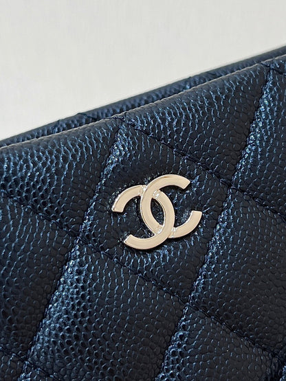 25C Small Tote 17cm Black Grained Calfskin