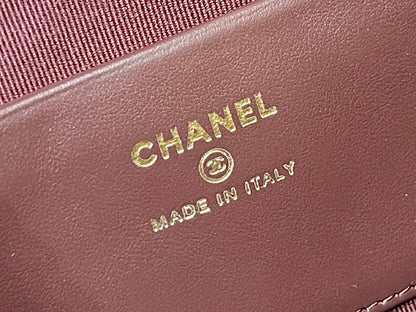 25C Small Tote 17cm Black Grained Calfskin