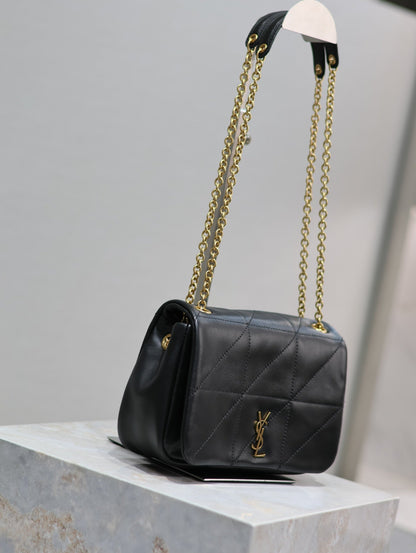 JAMIE 4.3 MINI BAG 20 IN BLACK LAMBSKIN GLOD HARDWARE