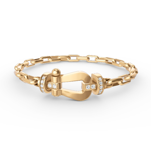 DIANA FORCE LARGE HORSESHOE CLASP  METAL BRACELET