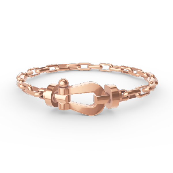 DIANA FORCE LARGE HORSESHOE CLASP  METAL BRACELET