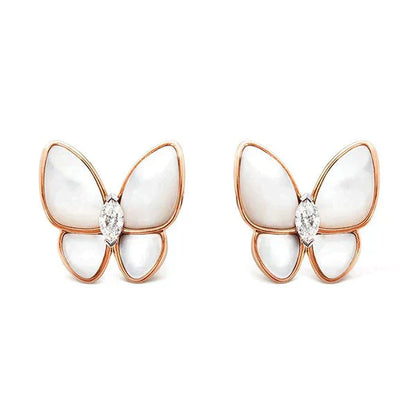 DIANA BUTTERFLY MOP DIAMOND EARRINGS