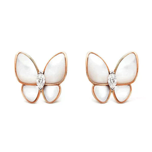DIANA BUTTERFLY MOP DIAMOND EARRINGS