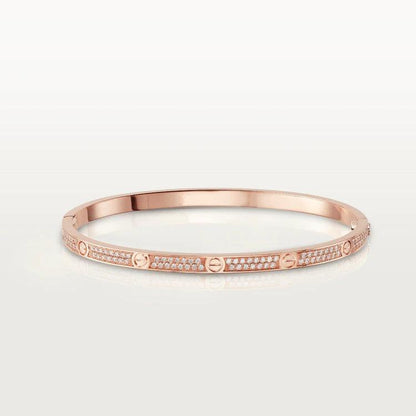 DIANA LOVE BRACELET 3.65MM DIAMOND-PAVED SILVER