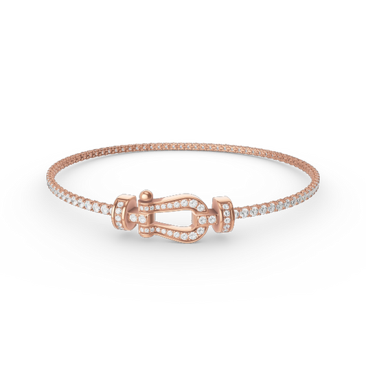 DIANA FORCE  HORSESHOE  DIAMOND TENNIS BRACELET
