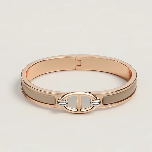 DIANA CLIC CHAINE PINK GOLD BRACELET
