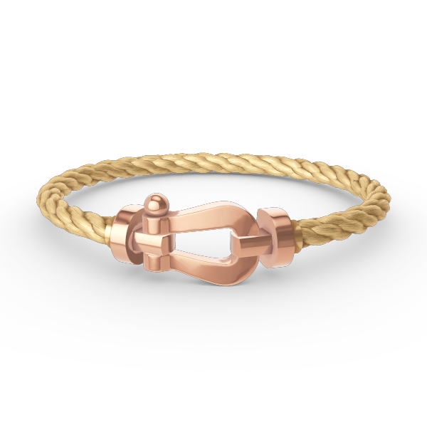 DIANA FORCE LARGE HORSESHOE NO DIAMOND BRACELET ROSE GOLD