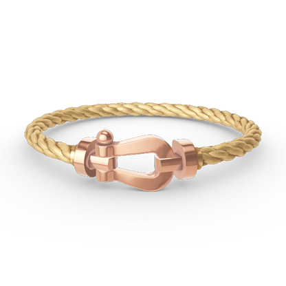 DIANA FORCE LARGE HORSESHOE NO DIAMOND BRACELET ROSE GOLD