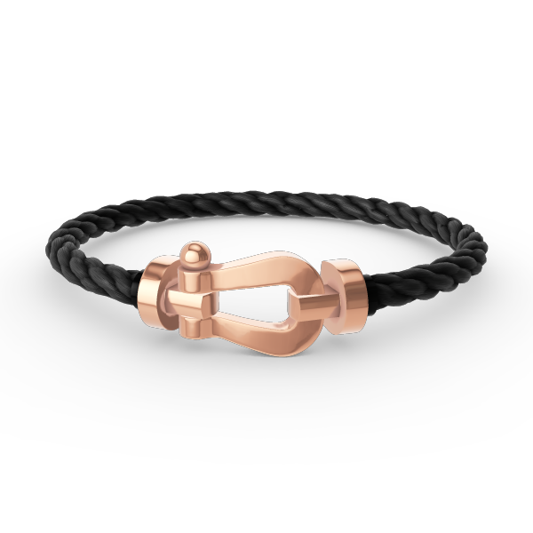 DIANA FORCE LARGE HORSESHOE NO DIAMOND BRACELET ROSE GOLD
