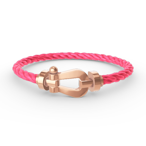 DIANA FORCE LARGE HORSESHOE NO DIAMOND BRACELET ROSE GOLD
