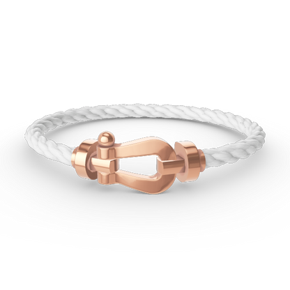 DIANA FORCE LARGE HORSESHOE NO DIAMOND BRACELET ROSE GOLD