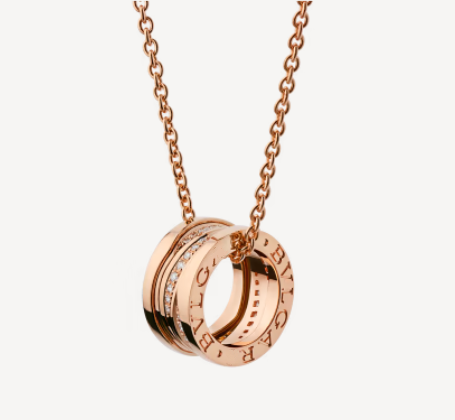 DIANA ZERO 1 PINK GOLD DIAMOND NECKLACE