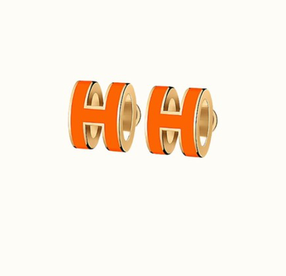 DIANA MINI POP H EARRINGS ORANGE