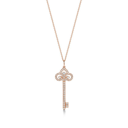FLEUR KEY DIAMOND NECKLACE