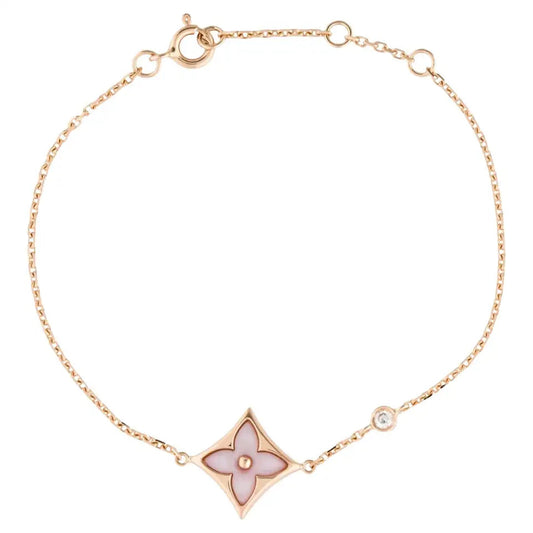 DIANA STAR 1 DIAMOND PINK GOLD BRACELET