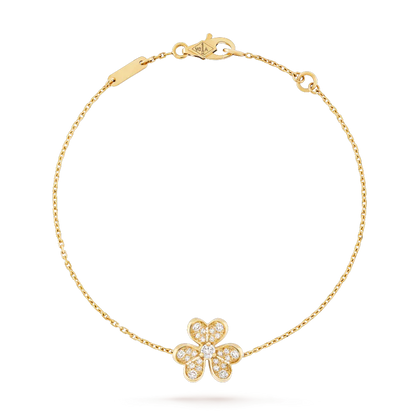 DIANA FRIVOLE GOLD FLOWER DIAMOND BRACELET