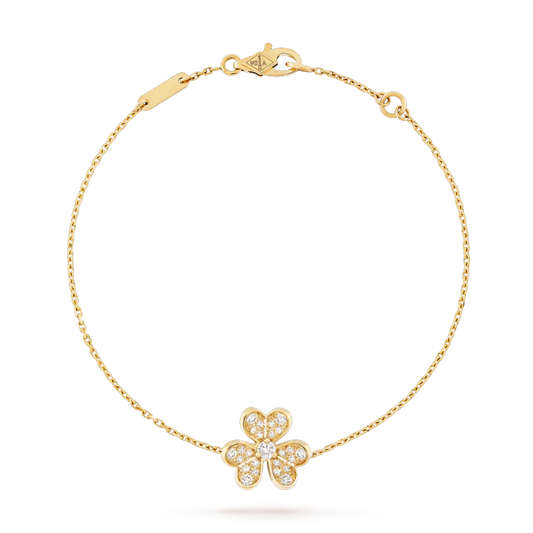 DIANA FRIVOLE GOLD FLOWER DIAMOND BRACELET