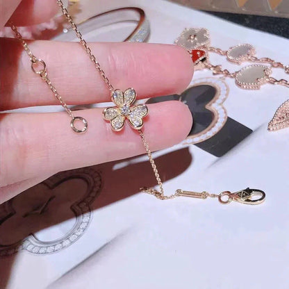 DIANA FRIVOLE GOLD FLOWER DIAMOND BRACELET