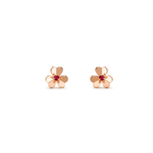 DIANA FRIVOLE  FLOWER PINK EARRINGS