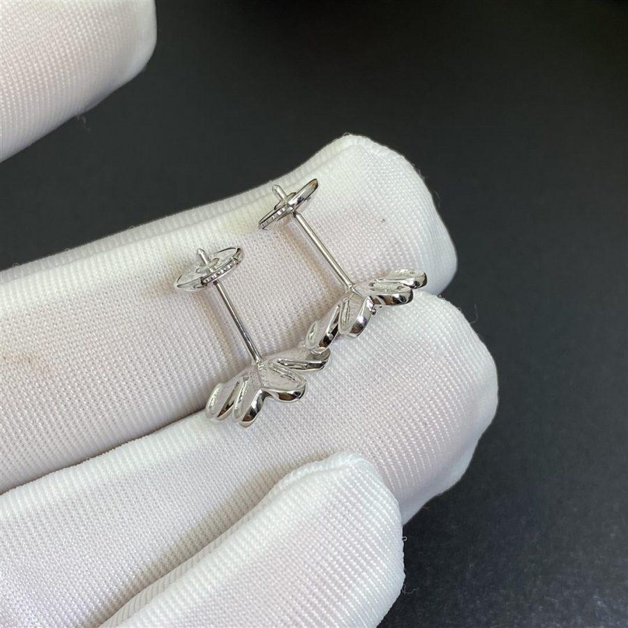 DIANA FRIVOLE MINI SILVER FLOWER EARRINGS