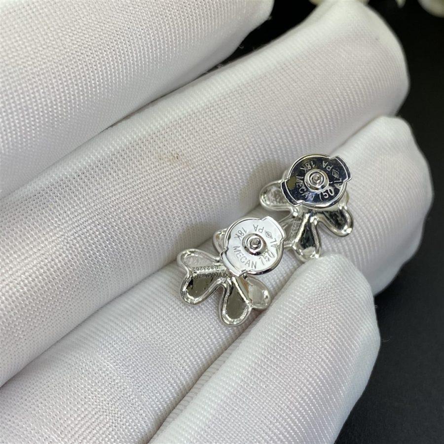 DIANA FRIVOLE MINI SILVER FLOWER EARRINGS