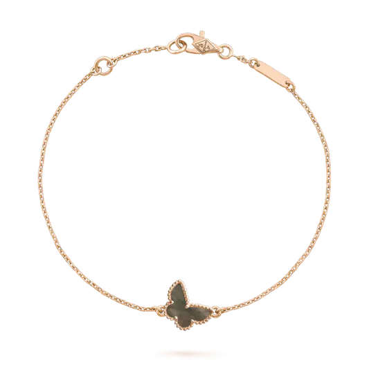 DIANA BUTTERFLY ONYX  BUTTERFLY BRACELET