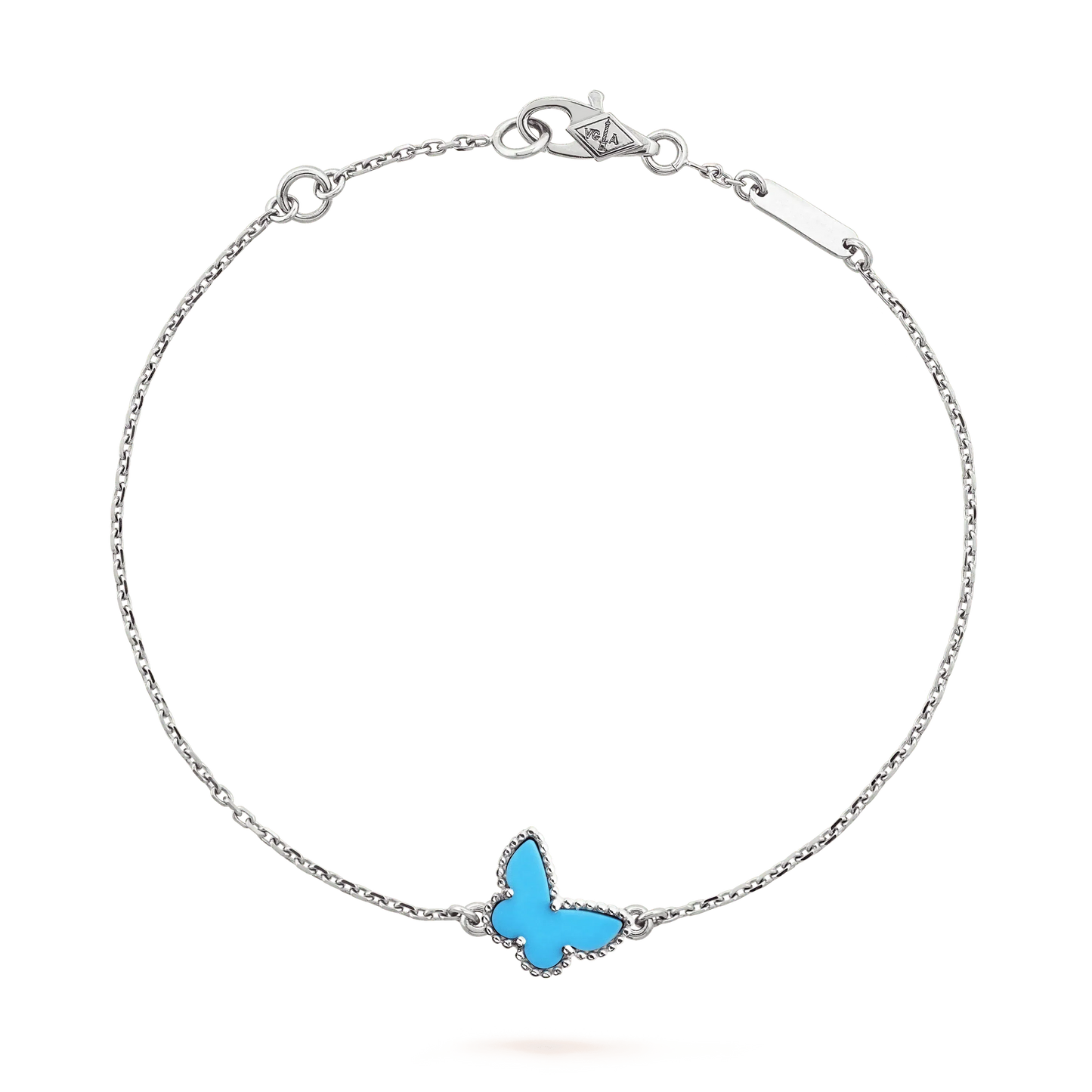 DIANA BUTTERFLY TURQUOISE BUTTERFLY BRACELET SILVER