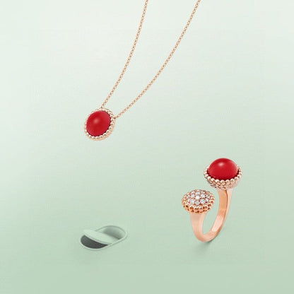 DIANA PERLEE COULEURS DIAMOND ROSE GOLD BETWEEN THE FINGER RING