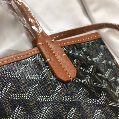 MINI HOBO BOHEME 38CM BLACK AND TAN CANVAS