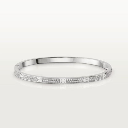 DIANA LOVE BRACELET 3.65MM DIAMOND-PAVED SILVER