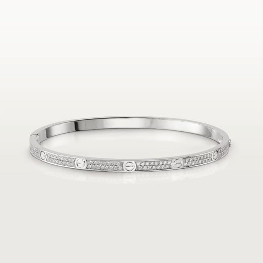 DIANA LOVE BRACELET 3.65MM DIAMOND-PAVED SILVER
