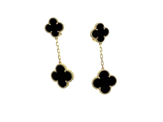 DIANA CLOVER 2 MOTIFS  EARRINGS (MULTIPLE CHOICESC