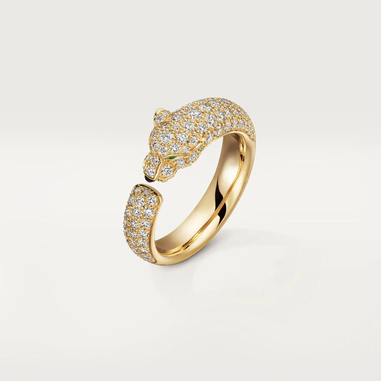 DIANA PANTHERE PINK GOLD DIAMOND RING