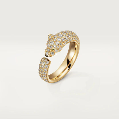 DIANA PANTHERE PINK GOLD DIAMOND RING