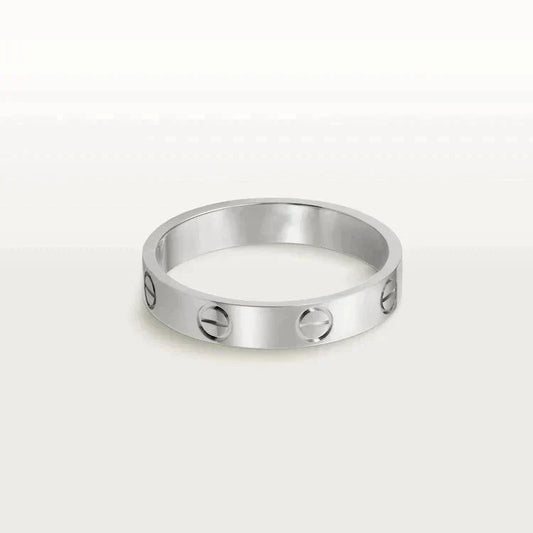 DIANA LOVE RING 4MM 1 DIAMOND SILVER