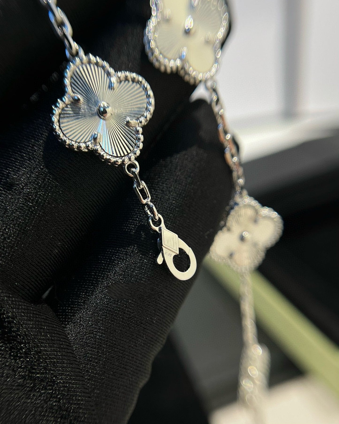 DIANA CLOVER SILVER 5 MOTIFS BRACELET